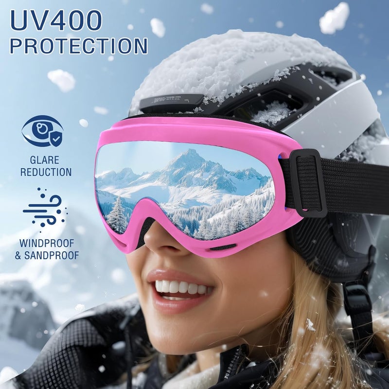 OXG Store Ski Snowboard Goggles for Men Women, UV Protection Ski Snow Goggles for Kids Youth Adult - Image 3
